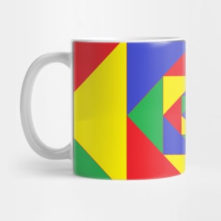 3D Printing red blue green yellow artwork Mug